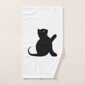 Cat dit bonjour (Serviette à main)