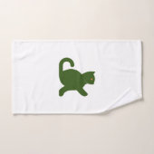 Cat dit bonjour (Serviette à main)