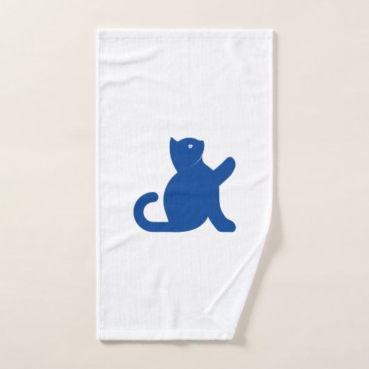 Cat dit bonjour (Serviette à main)