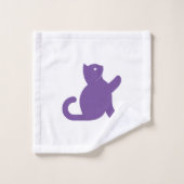 Cat dit bonjour (Gant de toilette)