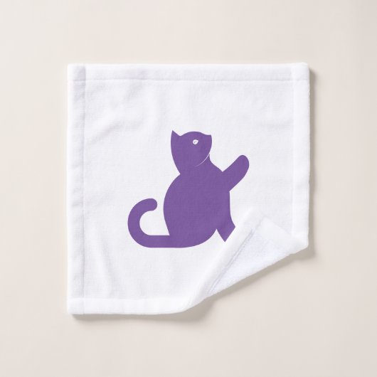 Cat dit bonjour (Gant de toilette)