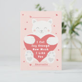 Cat Dites Assez de la classe Valentine Carte (Debout devant)
