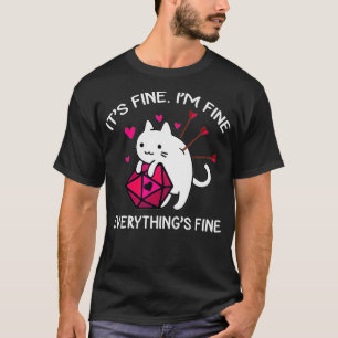 Cat DnD Valentijn Alles is prima Couple Matchi T-shirt