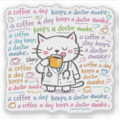 cat doctor stickers (Devant)