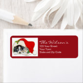 Cat Dog Kerstvakantie retour adres labels (Insitu)