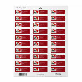 Cat Dog Kerstvakantie retour adres labels (Full Sheet)