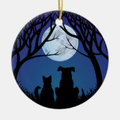 Cat & Dog Ornament Beste vrienden Aangepaste Ornam (Voorkant)