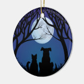 Cat & Dog Ornament Beste vrienden Aangepaste Ornam (Links)