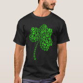 Cat Dog Paw Shamrock St Patrick's Day Paws T-shirt (Voorkant)