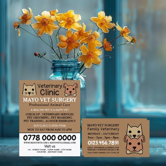 Cat & Dog, Veterinair Bureau Flyer
