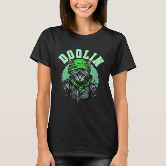 Cat Doolin Irish Saint Patrick s Day Ireland T-shirt (Voorkant)