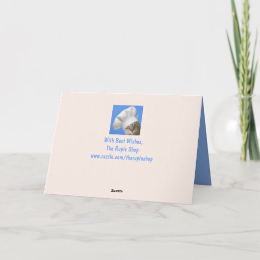 Cat Dreaming of Chicken get good Kaart (Achterkant)