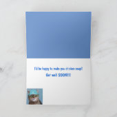 Cat Dreaming of Chicken get good Kaart (Binnen)