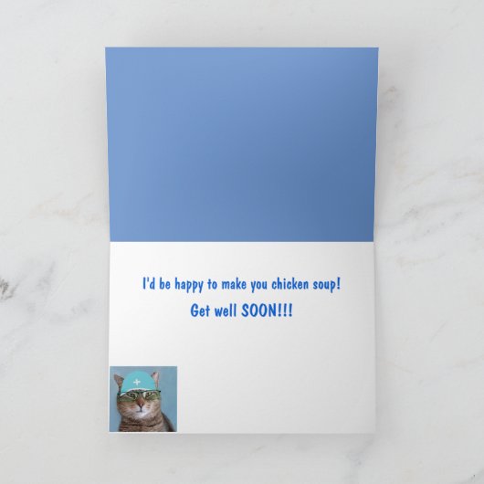 Cat Dreaming of Chicken get good Kaart (Binnen)