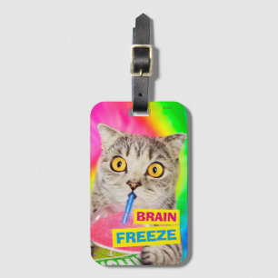 Cat Drink Slushie Bagagelabel