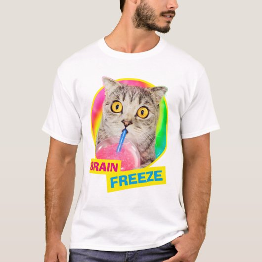 Cat Drink Slushie T-shirt (Voorkant)