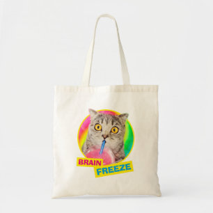 Cat Drink Slushie Tote Bag