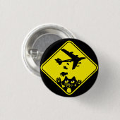 Cat Droppings van Mudge Studios Ronde Button 3,2 Cm (Voorkant /achterkant)