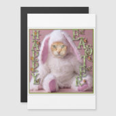 Cat Easter Bunny Claude Holiday Card (Voorkant / Achterkant)