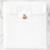 Cat Eating A Pizza Hart Sticker (Tas)