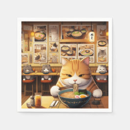 Cat Eating Ramen v1 Servet