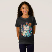 Cat Eenhoorn Schattige Kawaii TShirt (Voorkant volledig)
