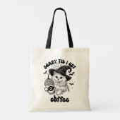 Cat effrayant café mignon Sac fourre-tout Hallowee (Dos)