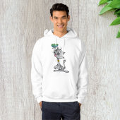Cat en een vlinder Mannen hoodie
