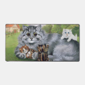 Cat en haar Kittens, Louis Wain Bureaumat (Voorkant)