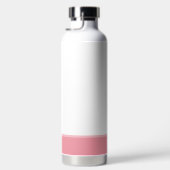 Cat en hart van de Cute Tabby op roze & wit Waterfles (Rechts)