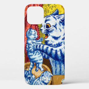 Cat en her Kittens iPhone 12 Hoesje