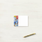 Cat en her Kittens Post-it® Notes (Op bureau)