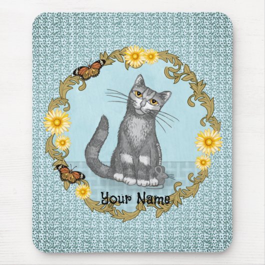 Cat en Mouse Mousepad Muismat (Voorkant)