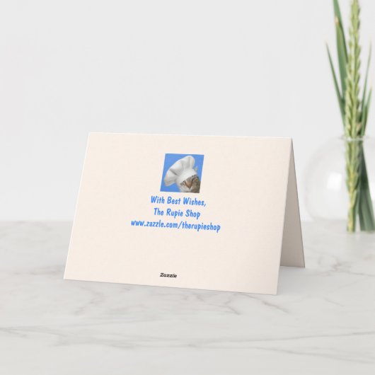 Cat en Squirrel Funny Birthday Kaart (Achterkant)