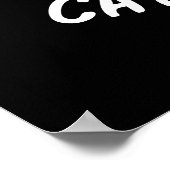 Cat-erpipe Funny Caterpipe Pun Dark BG Poster (Hoek)