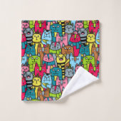 Cat et kitten (Gant de toilette)