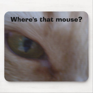 Cat Extreme Close-up, waar is die muis? Muismat