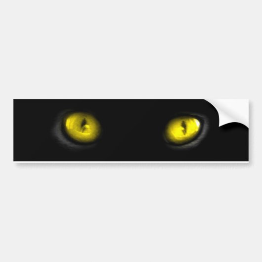 Cat Eyes Bumpersticker (Voorkant)