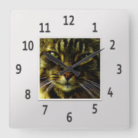 Cat Eyes Hypnotizing Silver Framed Photo