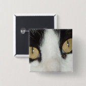 Cat Eyes Vierkante Button 5,1 Cm (Voorkant /achterkant)