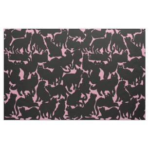 Cat Fabric Cat Lover Art Patroonverbindingen Stof