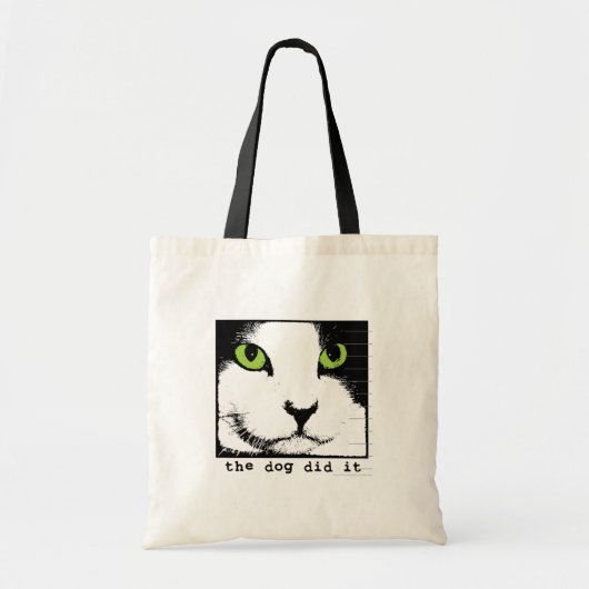 Cat Face Canvas tas (Voorkant)