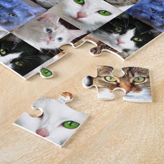 Cat Face Collage Puzzle (Côté)
