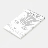 Cat Face gepersonaliseerd Post-it® Notes (Schuin)
