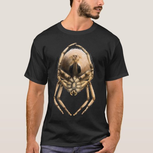 Cat-Faced Orb Weaver Spider T-shirt (Devant)