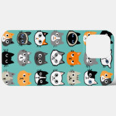Cat Faces Patroon | Cool Kitty Cat Lover's Case-Mate iPhone Case (Achterkant (horizontaal))