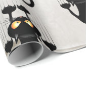 Cat Falling neergehaald leuke tekenfilm Cadeaupapier (Rol Hoek)