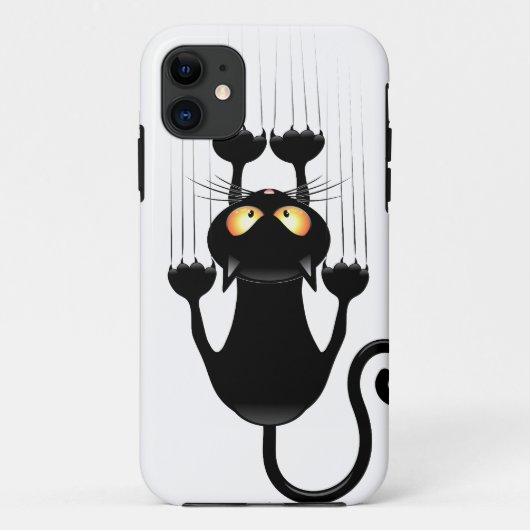 Cat Falling neergehaald leuke tekenfilm Case-Mate iPhone Case (Achterkant)