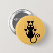 Cat Falling neergehaald leuke tekenfilm Ronde Button 5,7 Cm (Voorkant /achterkant)