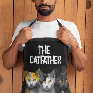 CAT FATHER CAT DAD KITCHEN SCHORT